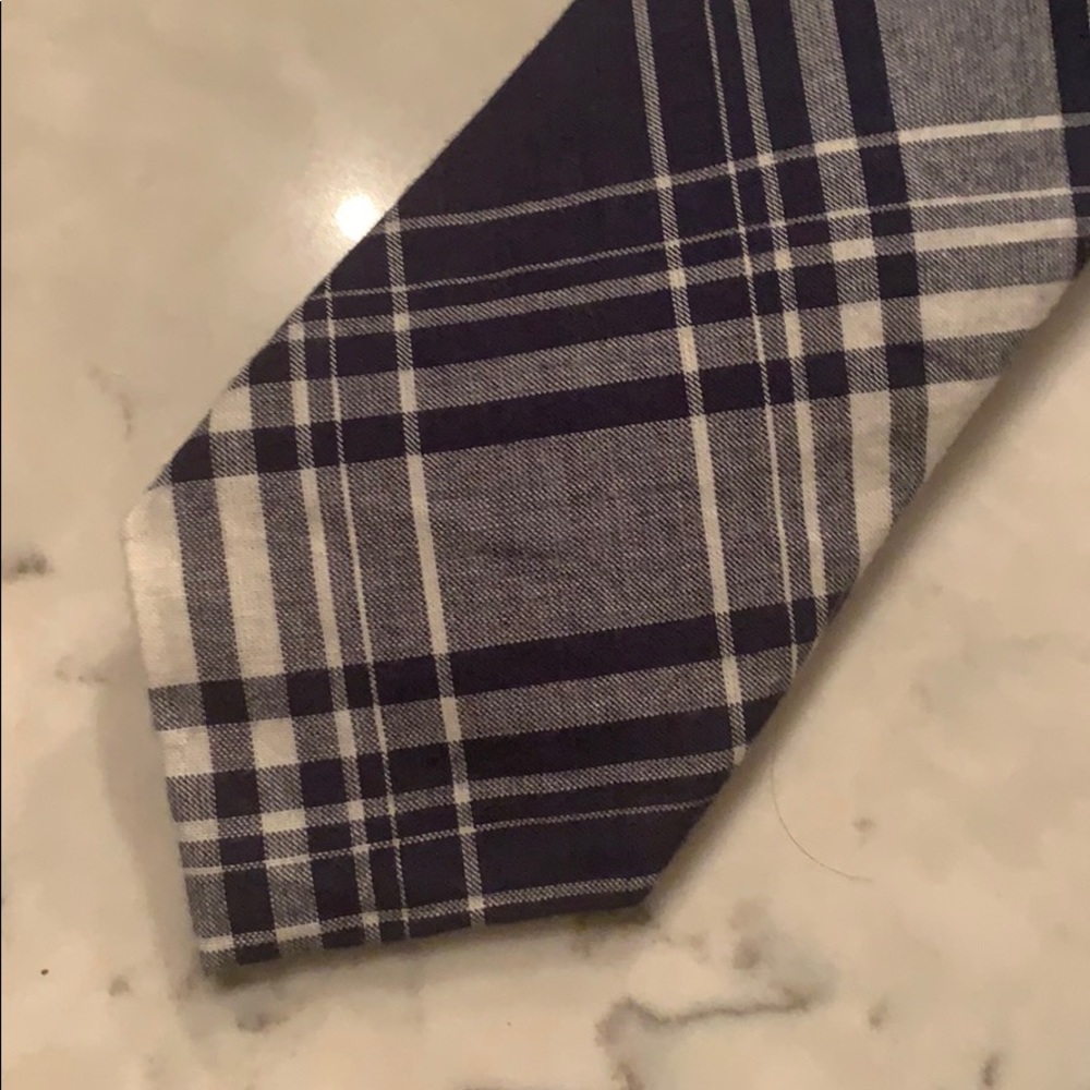 J Crew Plaid Cotton Tie